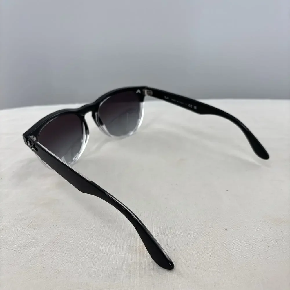 Ray-Ban RB4471 Iris Sunglasses Black Clear Gradient 54mm Made Italy w Case